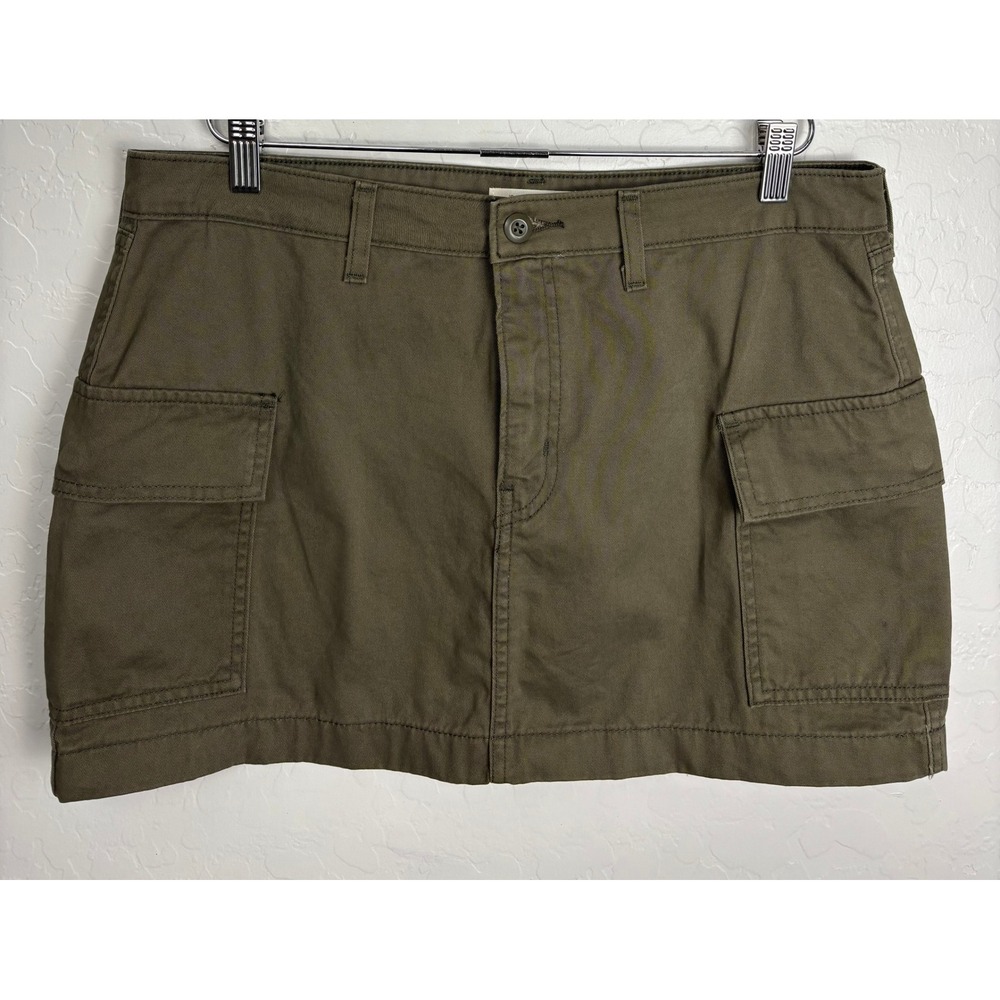 Levis 94 Cargo Skirt Womens 31 Olive Green Mini Twill Cotton 2827